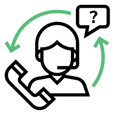 Telephone expert advice icon